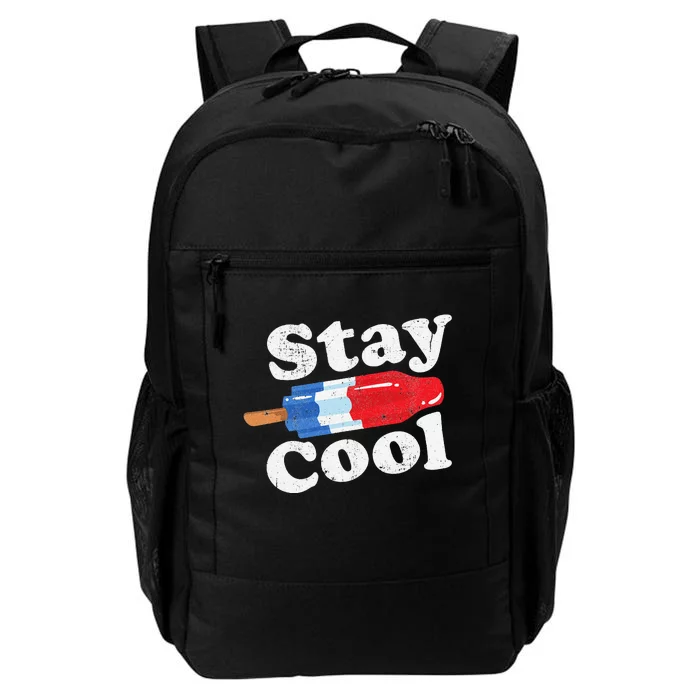 Summer Popsicle Stay Cool Funny Bomb Retro 80s Pop Gift Daily Commute Backpack