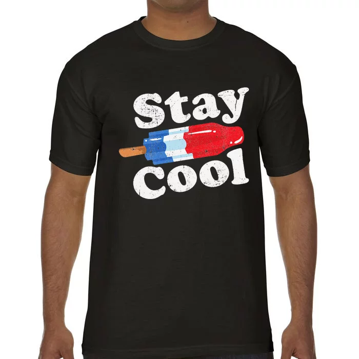 Summer Popsicle Stay Cool Funny Bomb Retro 80s Pop Gift Comfort Colors T-Shirt