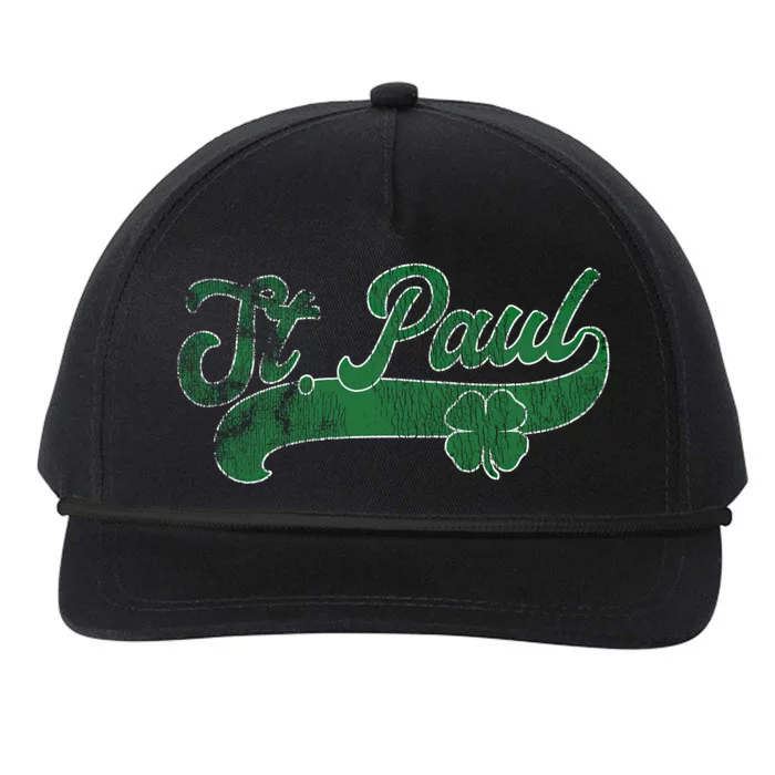 St Paul Shamrock St Patricks Day Saint Paddys Irish Cute Gift Snapback Five-Panel Rope Hat