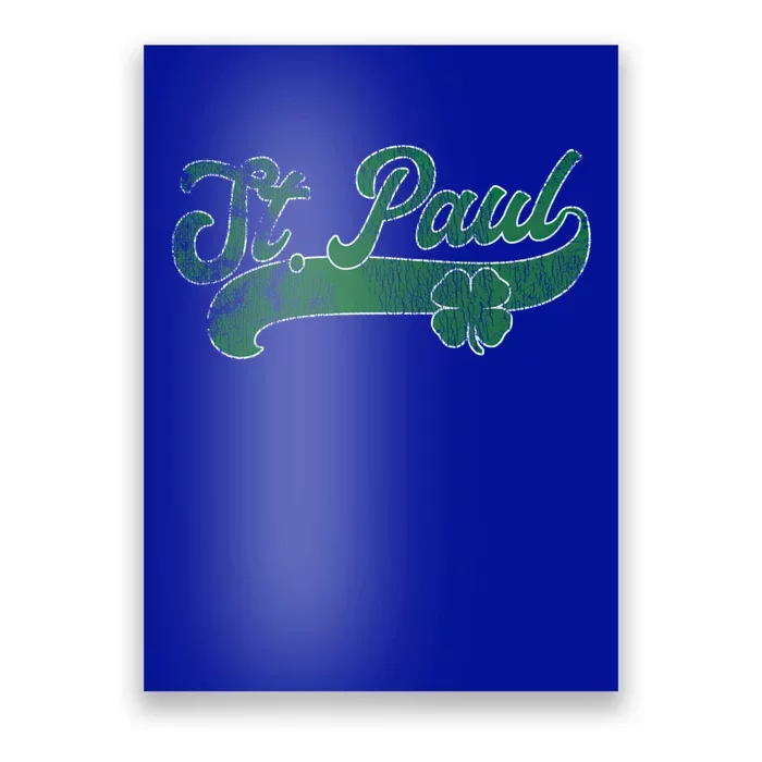 St Paul Shamrock St Patricks Day Saint Paddys Irish Cute Gift Poster