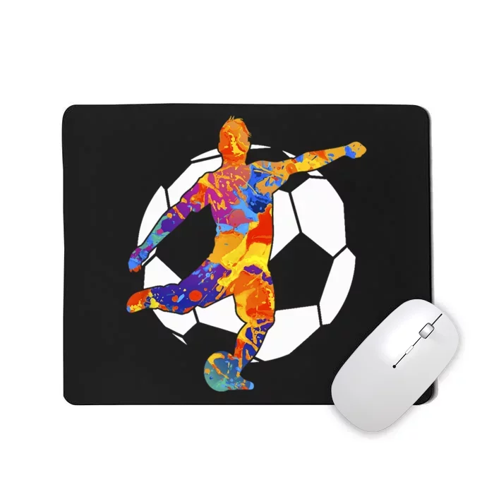 Soccer Player Sports Graphic Soccer Graphic Mousepad