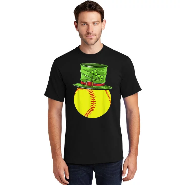 Softball Player Sport St Patrick's Saint Pattys Day Cute Tall T-Shirt