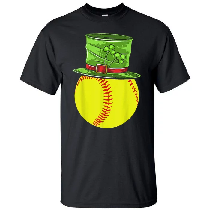 Softball Player Sport St Patrick's Saint Pattys Day Cute Tall T-Shirt