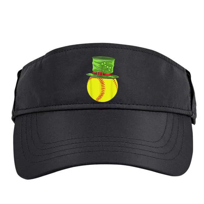 Softball Player Sport St Patrick's Saint Pattys Day Cute Adult Drive Performance Visor