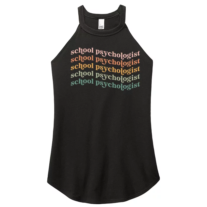 School Psychologist School Psychology School Psych Lpc Gift Women’s Perfect Tri Rocker Tank