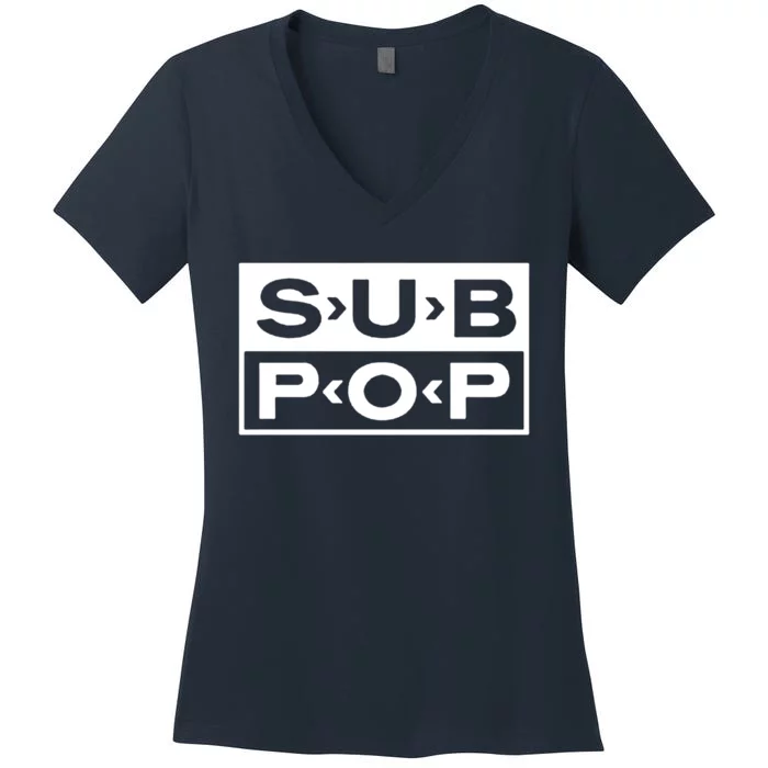 Sub Pop Women's V-Neck T-Shirt