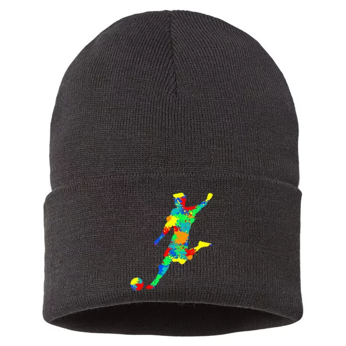 Soccer Player Sustainable Knit Beanie