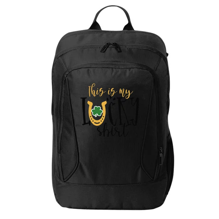 St Pattys This My Lucky Irish Shamrock Shenanigans City Backpack