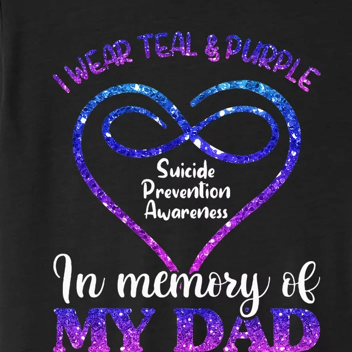 Suicide Prevention Teal & Purple In Memory Of My Dad ChromaSoft Performance T-Shirt