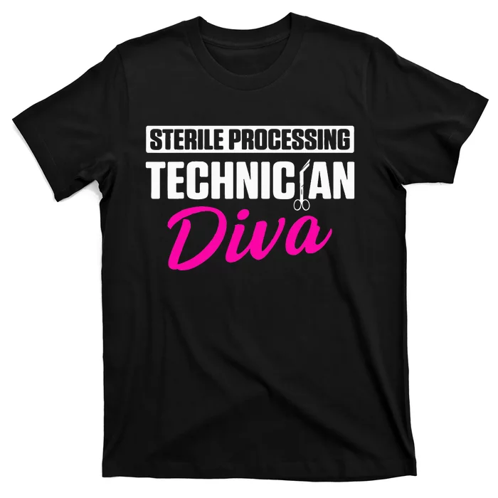 Sterile Processing Technician Diva Funny Tech T-Shirt