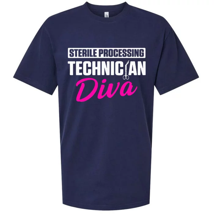 Sterile Processing Technician Diva Funny Tech Sueded Cloud Jersey T-Shirt