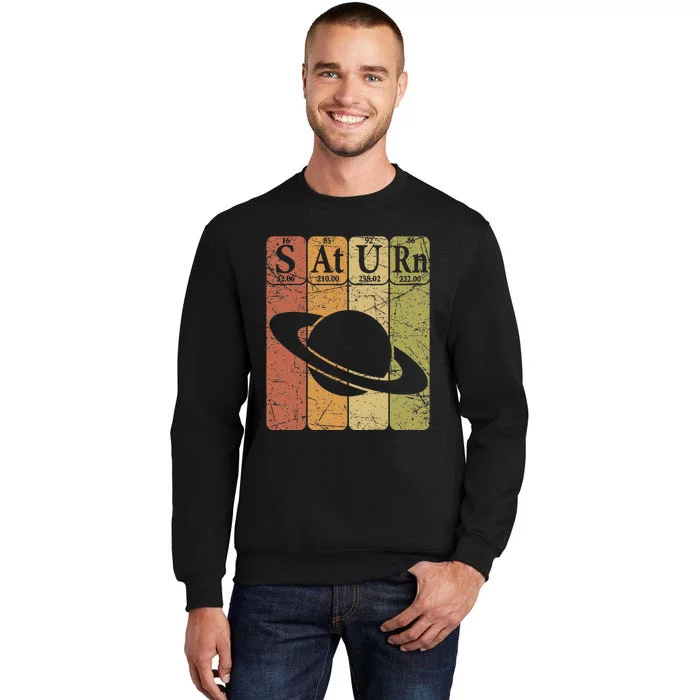 Saturn Periodic Table Elements Saturn Planet Space Nerd Tall Sweatshirt