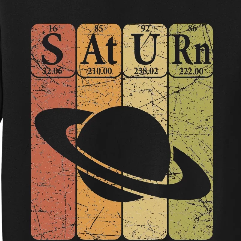 Saturn Periodic Table Elements Saturn Planet Space Nerd Tall Sweatshirt