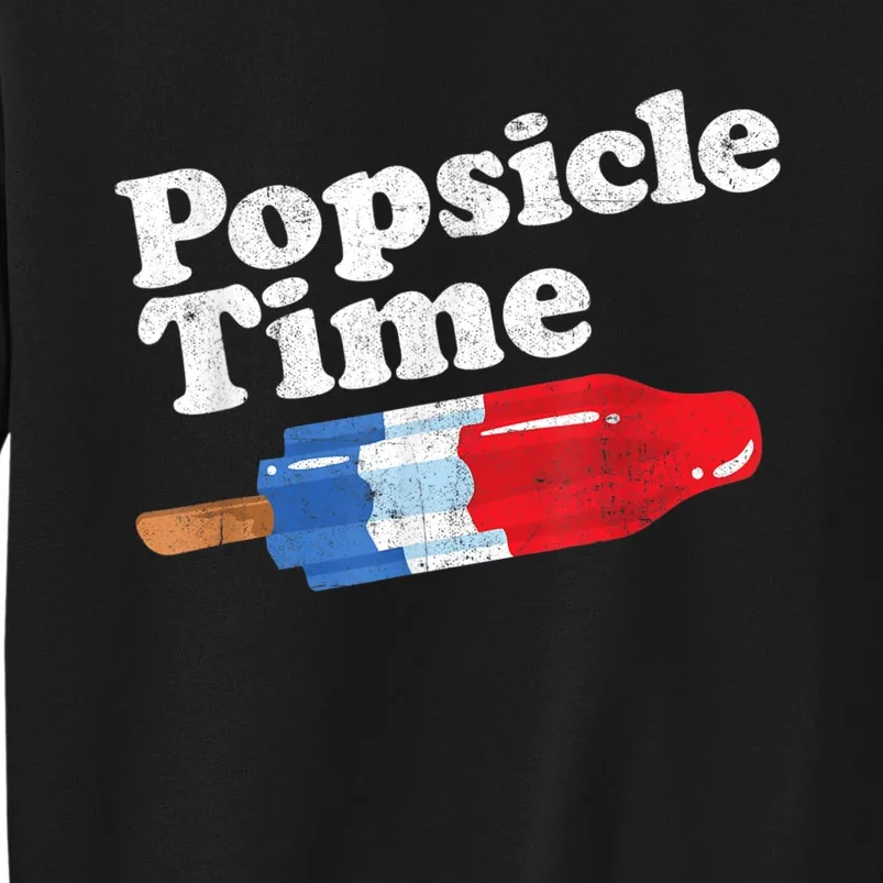 Summer Popsicle Time Funny Bomb Retro 80s Pop Vacation Gift Sweatshirt