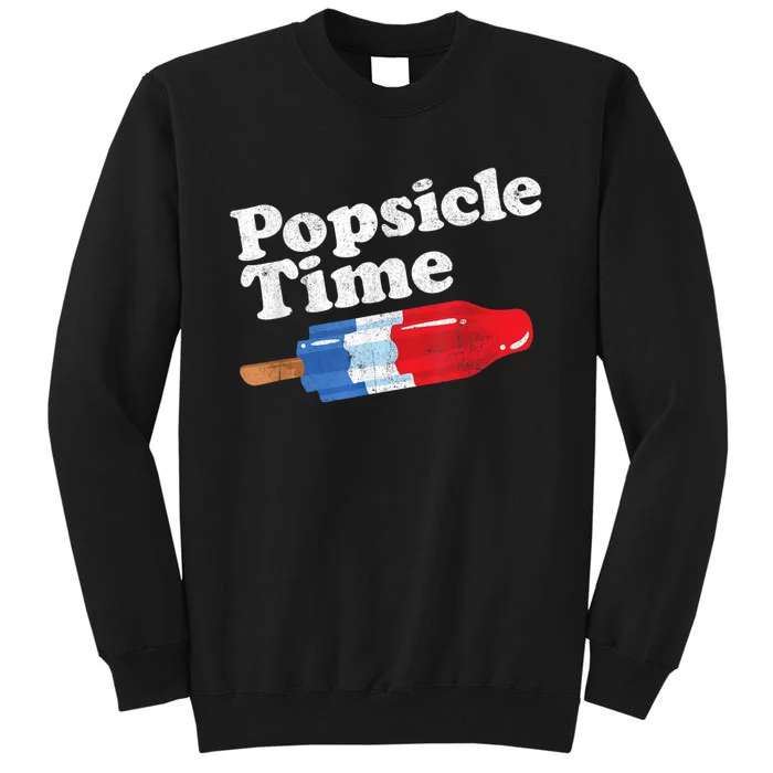 Summer Popsicle Time Funny Bomb Retro 80s Pop Vacation Gift Sweatshirt