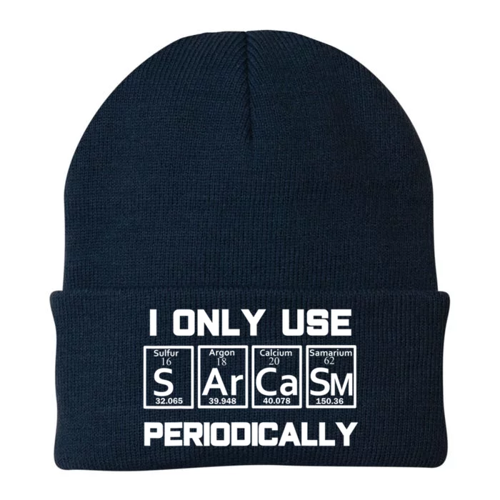 Sarcasm Periodic Table Elegift Weird Science Joke Gift Knit Cap Winter Beanie