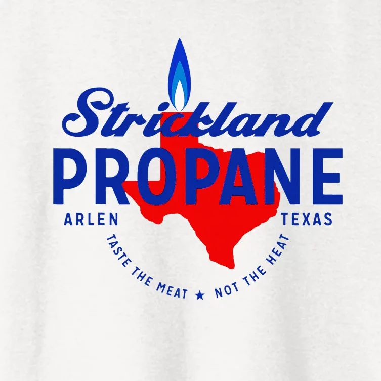 Strickland Propane Taste The Meat Not The Heat Women's Crop Top Tee