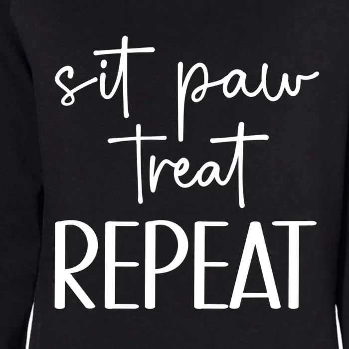 Sit Paw Treat Repeat Dog Trainer Dog Training Gift Womens California Wash Sweatshirt