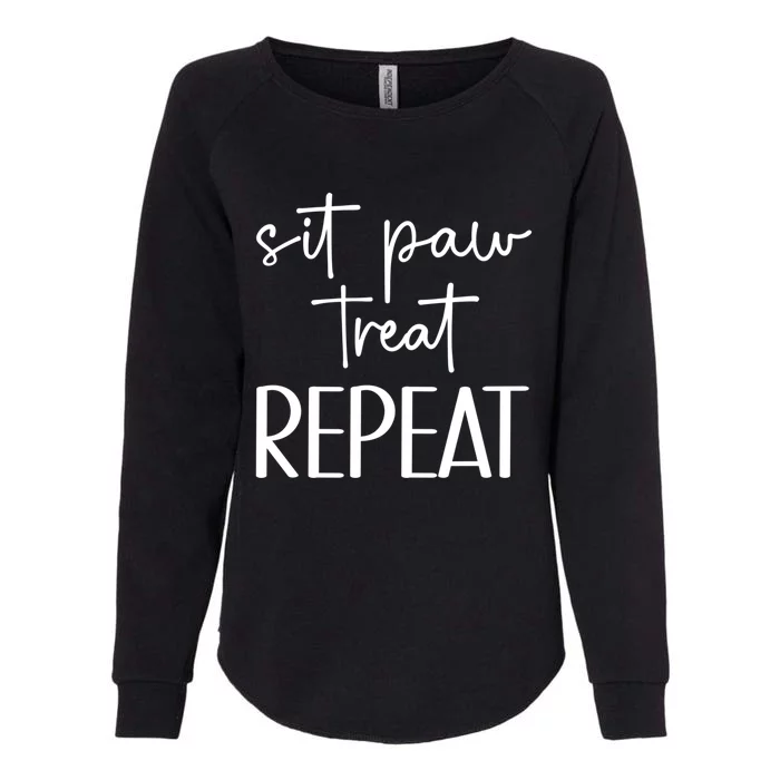 Sit Paw Treat Repeat Dog Trainer Dog Training Gift Womens California Wash Sweatshirt