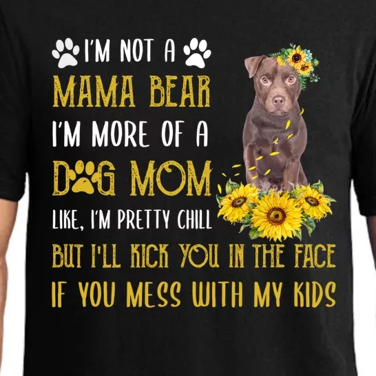 Sunflower Patterdale Terrier Mom Mothers Day Dog Mom Cool Gift Pajama Set