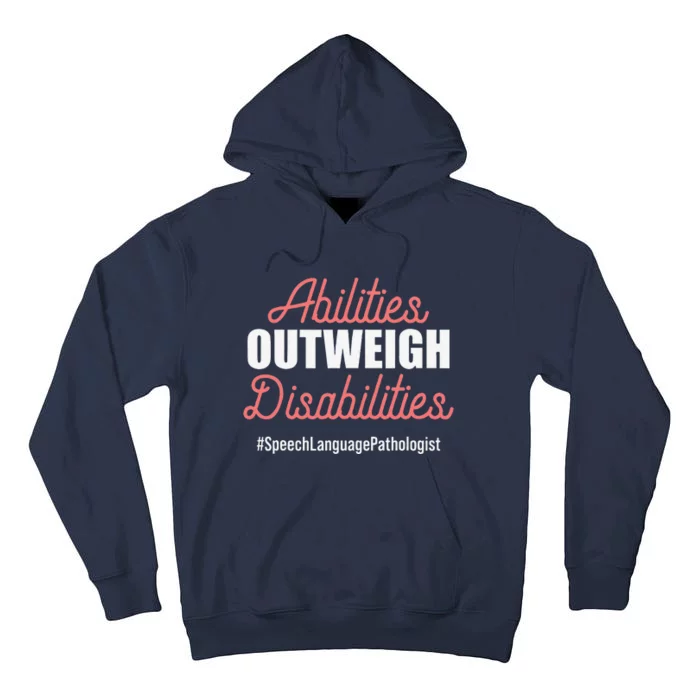 Speech Pathology Therapy Abilities Autism Awareness Month Tall Hoodie