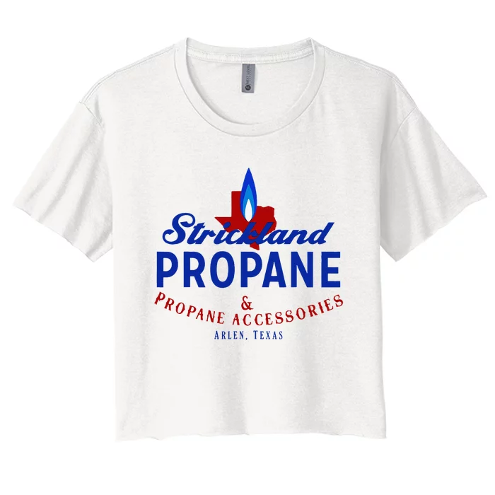 Strickland Propane Taste The Meat Not The Heat Women's Crop Top Tee