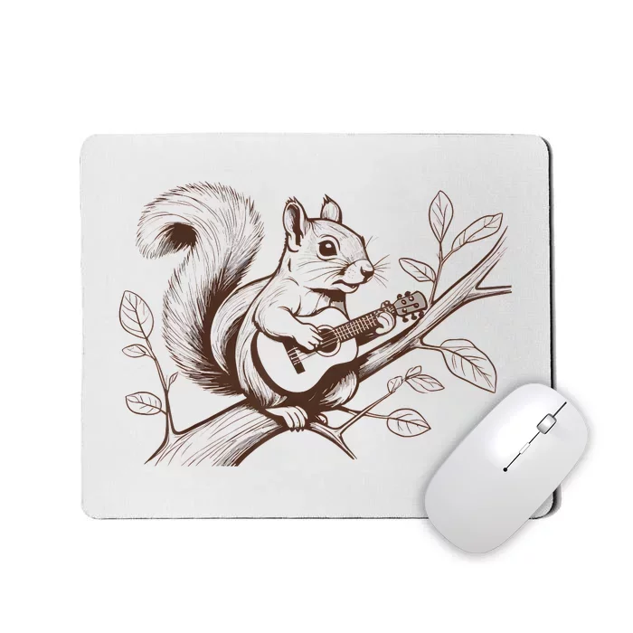 Squirrel Plays The Guitar Guitar Music Mousepad