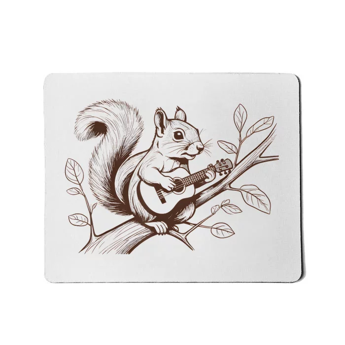 Squirrel Plays The Guitar Guitar Music Mousepad