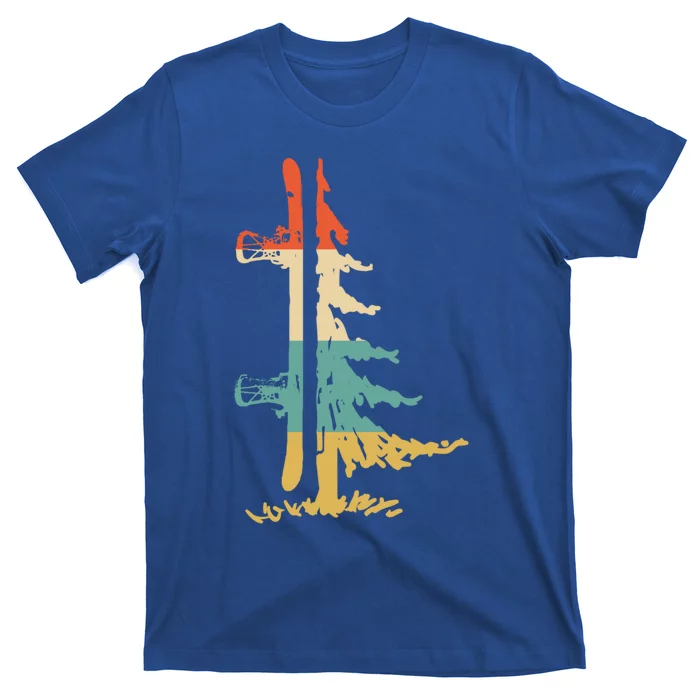 Snowboard Pine Tree Vintage Snowboarder Snowboarding Gift T-Shirt