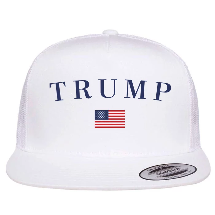 Support President Trump 2024 Flat Bill Trucker Hat