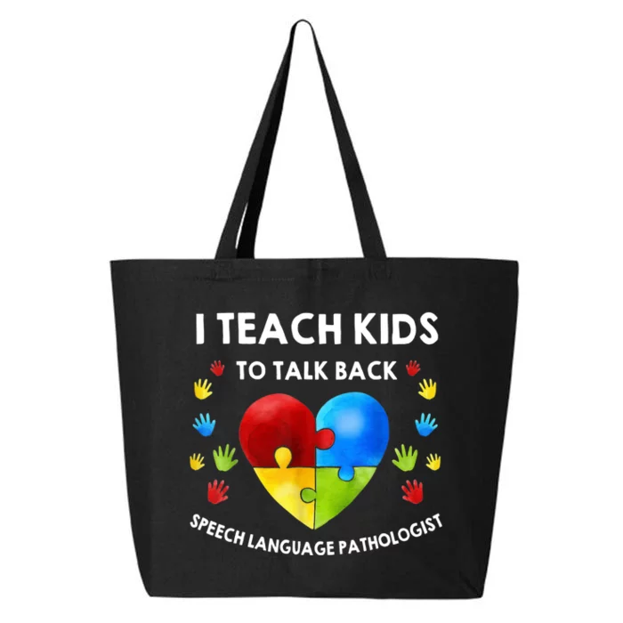 Speech Pathology Therapy Talk Autism Awareness Month 25L Jumbo Tote