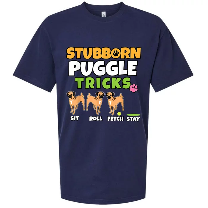 Stubborn Puggle Tricks I Dog Lover I Funny Puggle Sueded Cloud Jersey T-Shirt