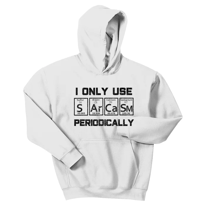 Sarcasm Periodic Table Element Science Joke Kids Hoodie