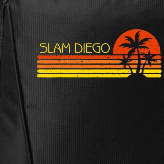 Sunset Palm Tree San Diego Baseball Grand Slam City Backpack