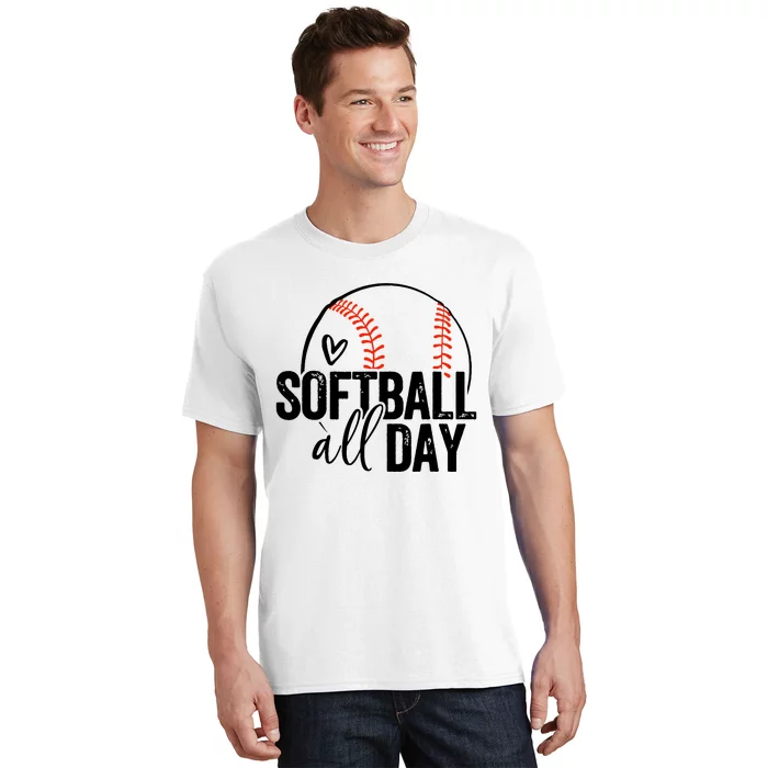 Softball Player Teen Girl Women Softball Lover T-Shirt