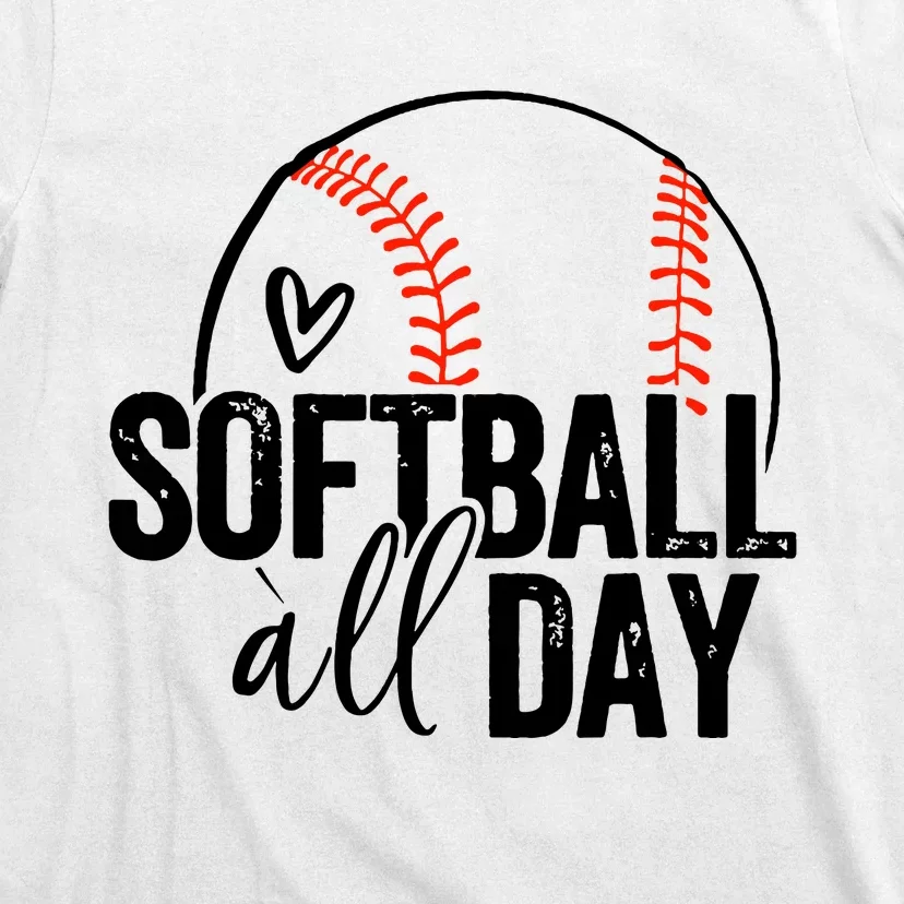 Softball Player Teen Girl Women Softball Lover T-Shirt