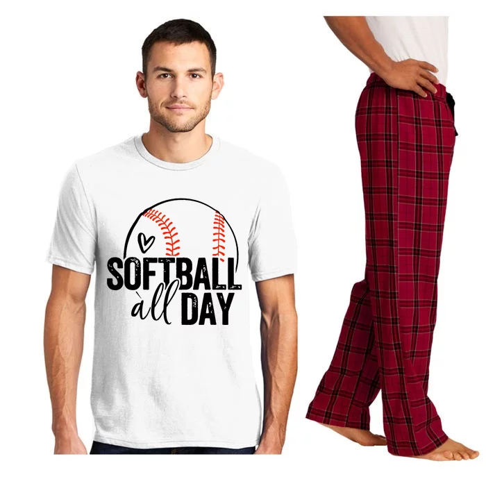 Softball Player Teen Girl Women Softball Lover Pajama Set