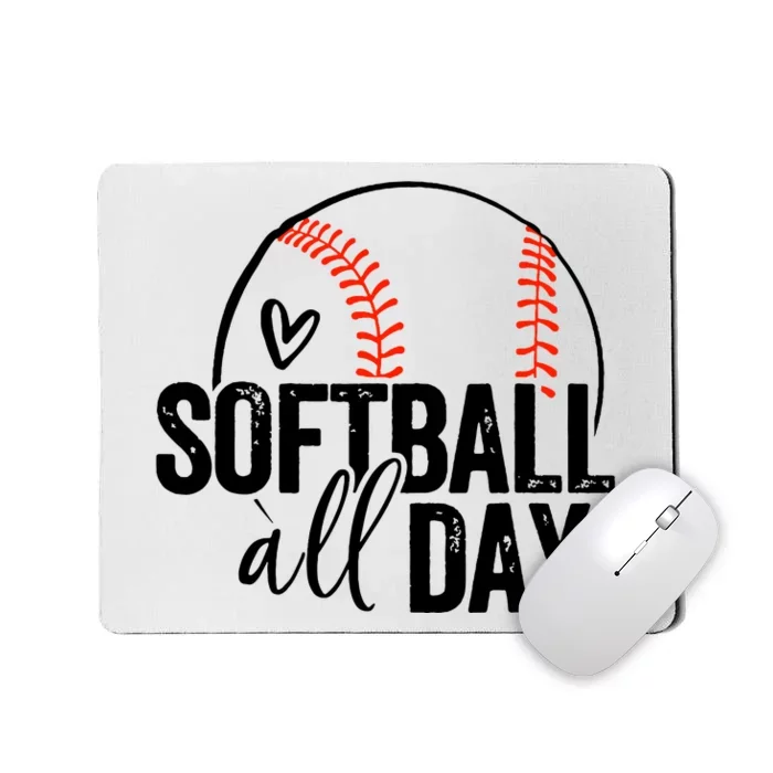 Softball Player Teen Girl Women Softball Lover Mousepad