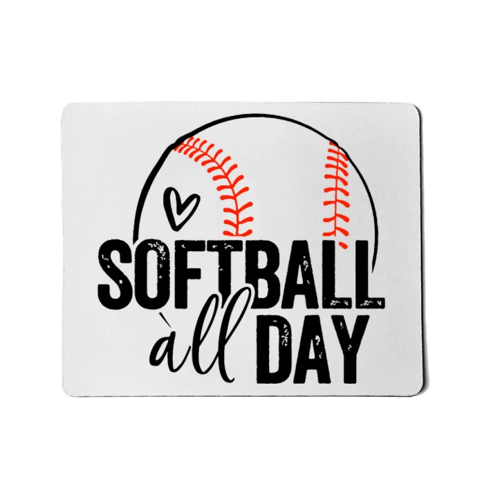 Softball Player Teen Girl Women Softball Lover Mousepad