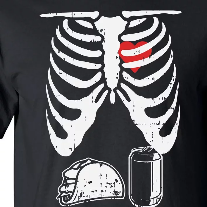 Skeleton Pregnancy Taco Beer Xray Halloween Soon Dad. Tall T-Shirt