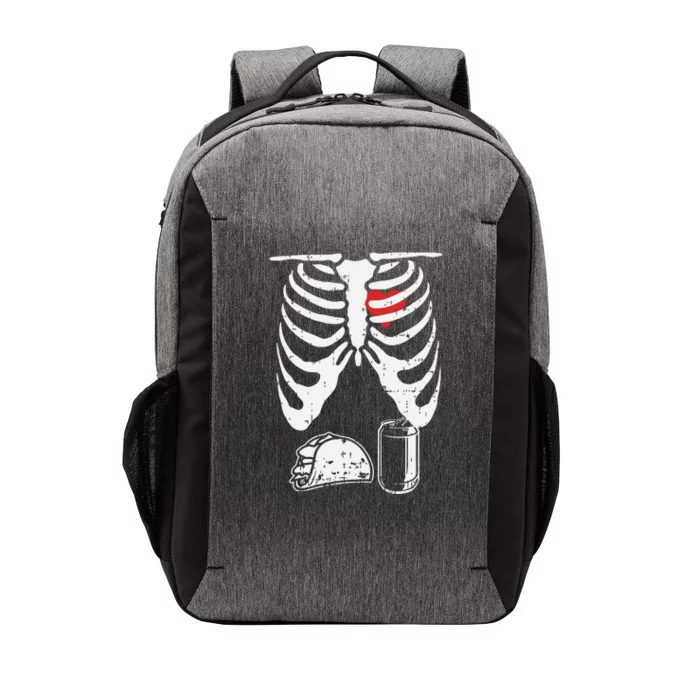 Skeleton Pregnancy Taco Beer Xray Halloween Soon Dad. Vector Backpack