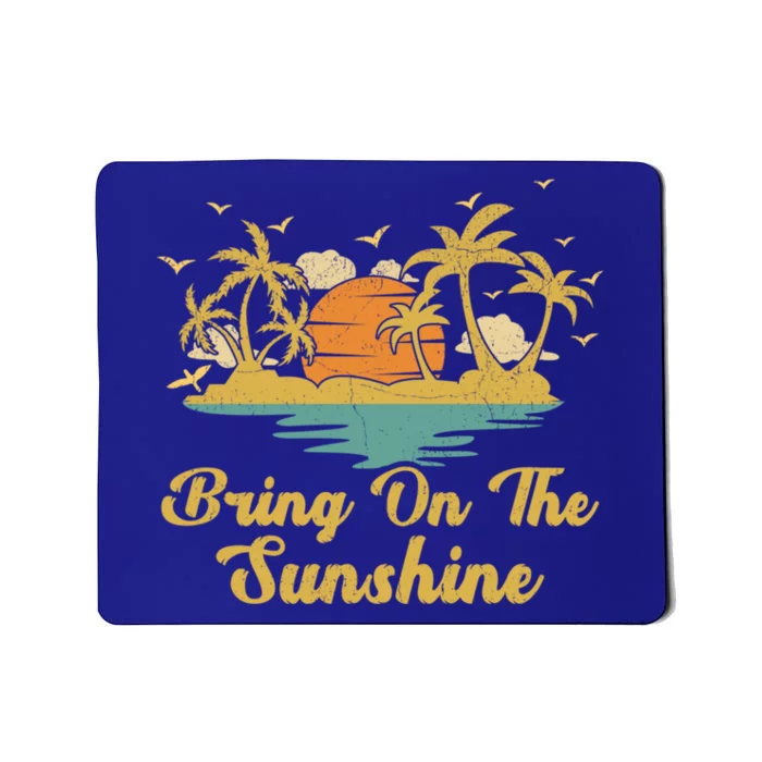 Sunset Palm Tree Beach Vacation Bring On The Sunshine Summer Gift Mousepad