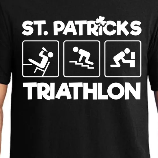 St Patrick's Triathlon Funny St Paddy's Day Ing Drunk Gift Pajama Set