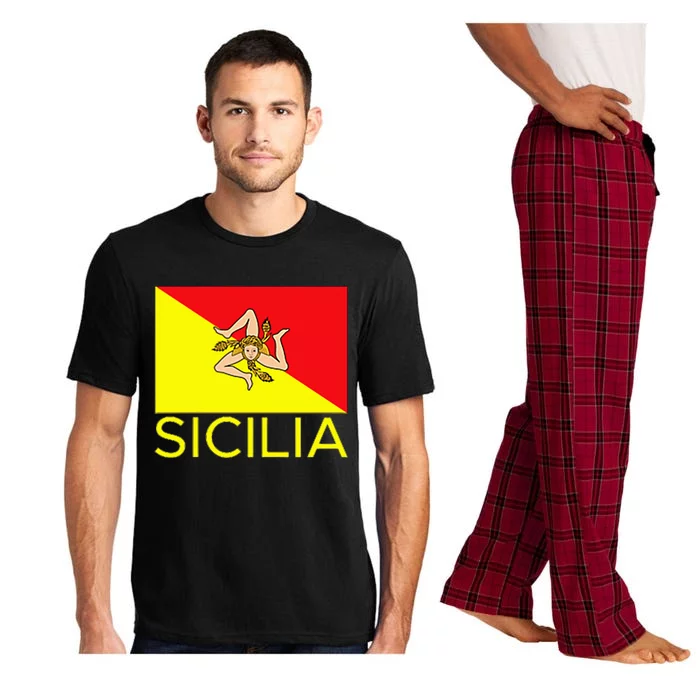 Sicilia Pallermo Triskelion Flag Pajama Set