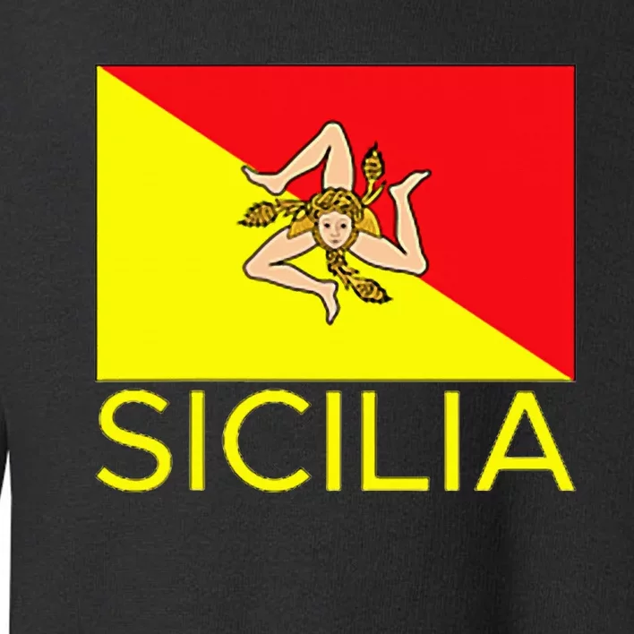 Sicilia Pallermo Triskelion Flag Toddler Sweatshirt