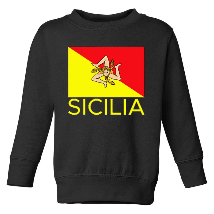 Sicilia Pallermo Triskelion Flag Toddler Sweatshirt