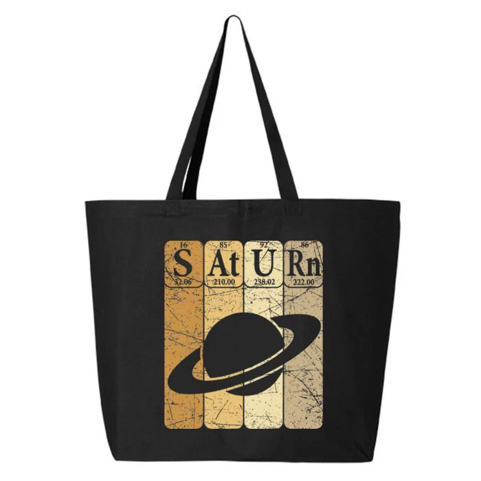 Saturn Periodic Table Elements Saturn Planet Space Nerd 25L Jumbo Tote