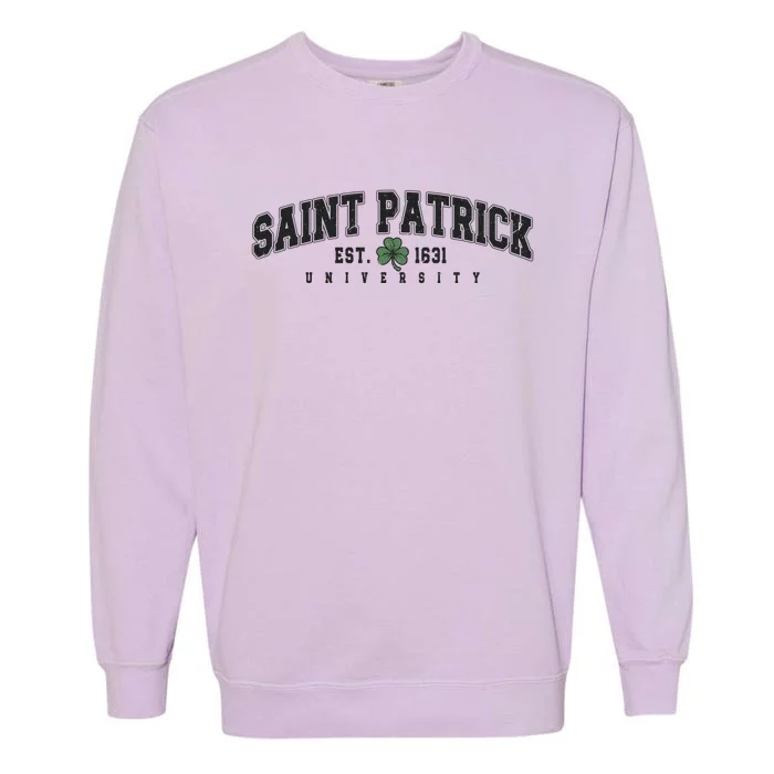 Saint Patrick Univeristy Est 1631 Vintage Garment-Dyed Sweatshirt