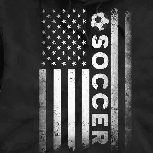 Soccer Player USA US American Flag Girls Boys Tie Dye Hoodie