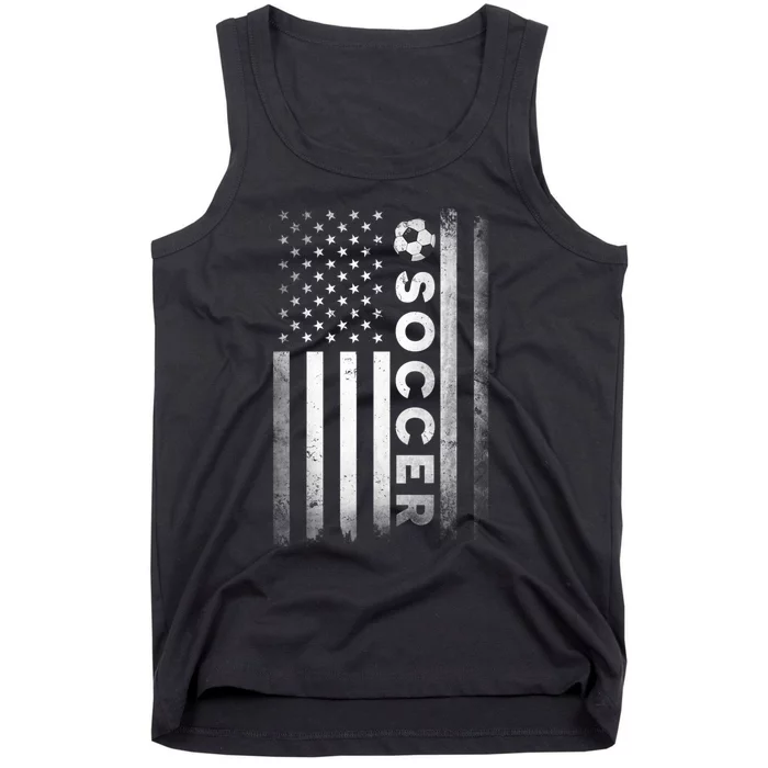 Soccer Player USA US American Flag Girls Boys Tank Top